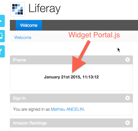 Portal.js widget in liferay